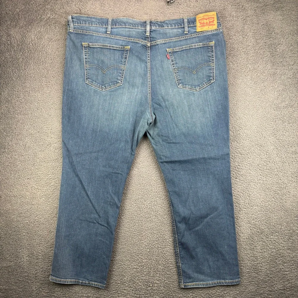 Levis 541 Athletic Taper‎ Mens Blue Stretch Denim Jeans W50 L30 Medium Wash